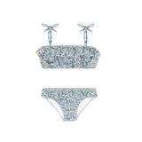 girls original slate floral bandeau bikini