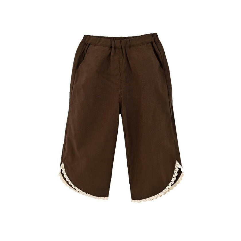Brown Set with Lace Detail