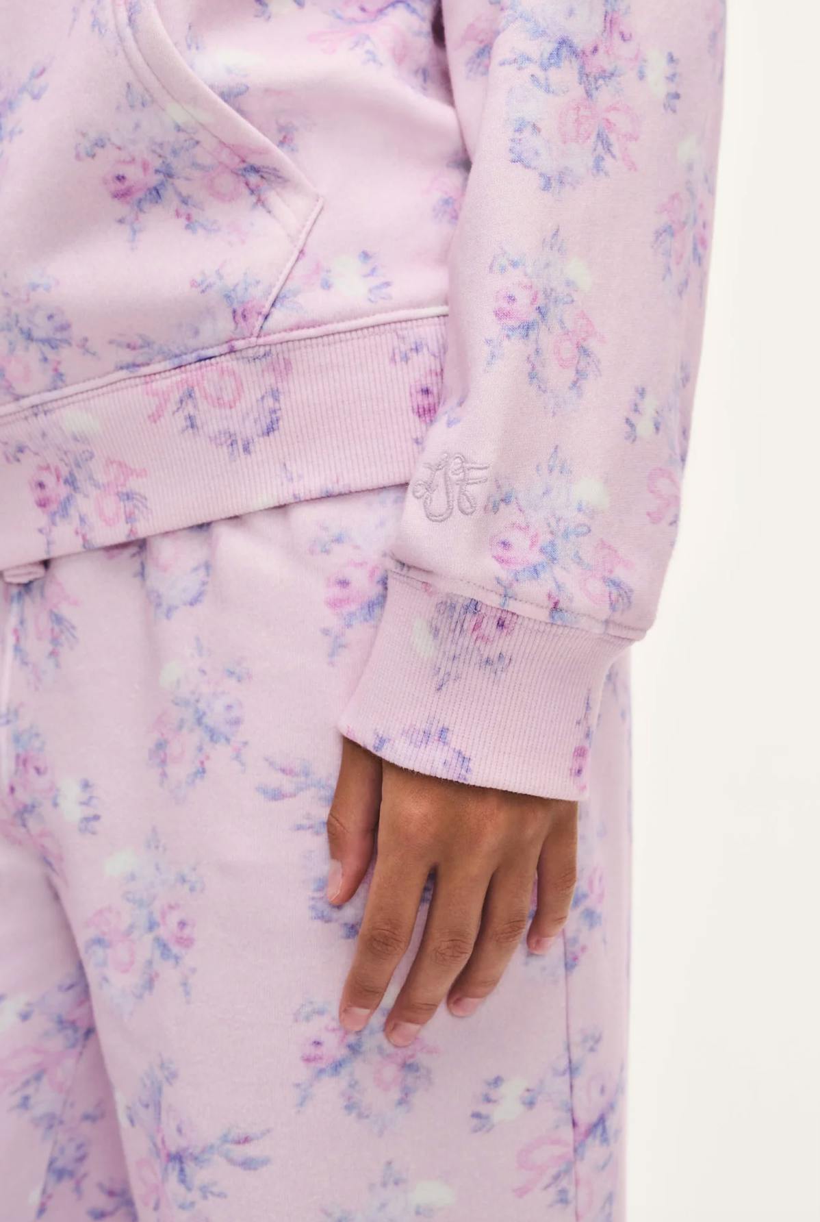 Nocova Tween Hoodie, Iced Mauve Floral