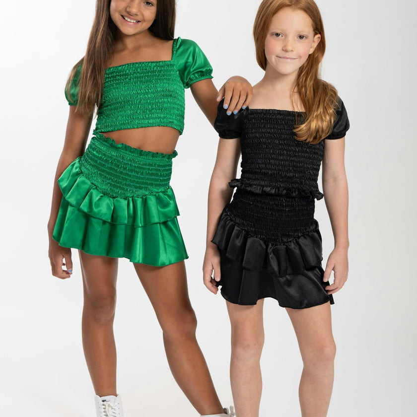 Kids Amber Smocked Ruffle 2 Piece Set