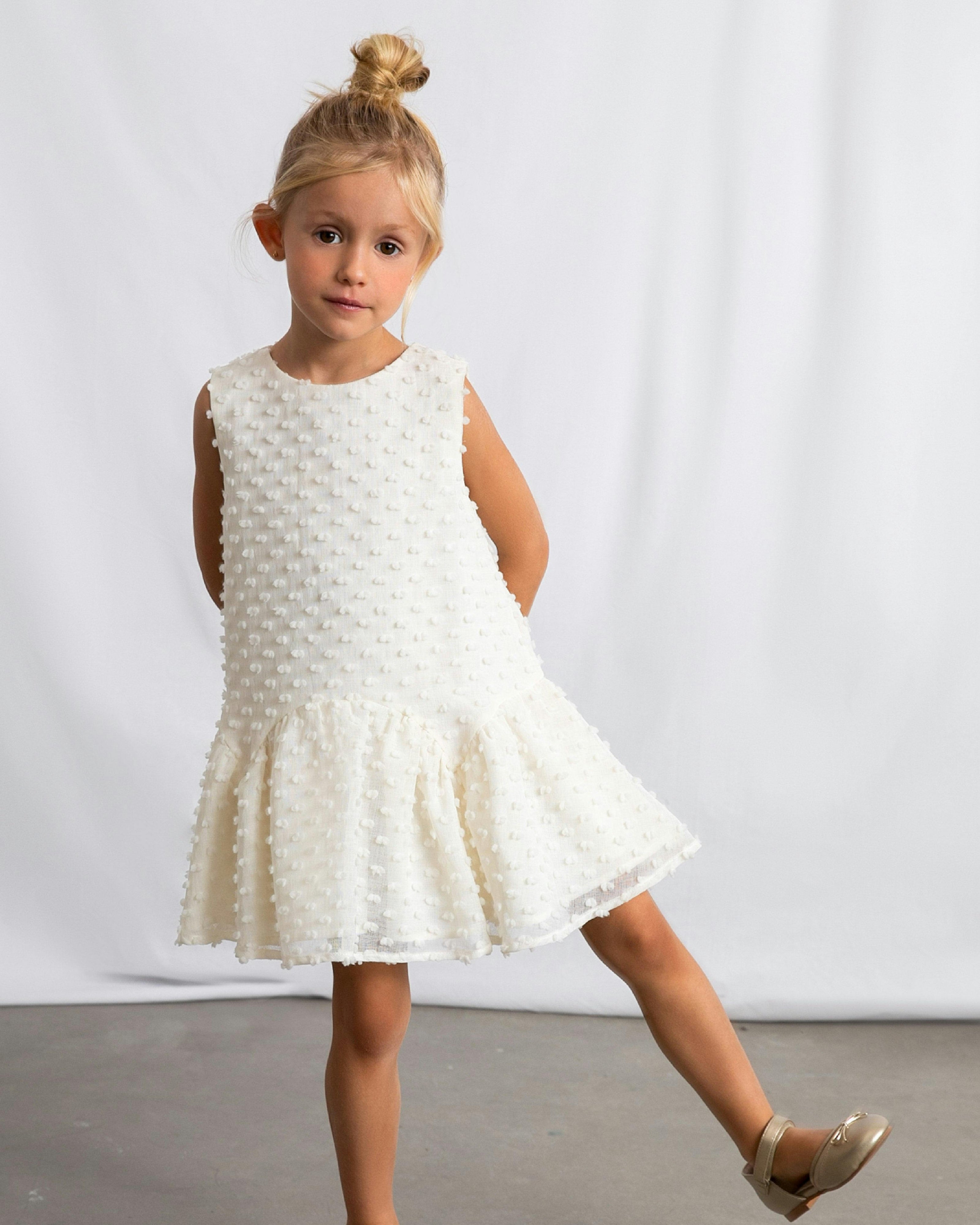 White Plumeti dress