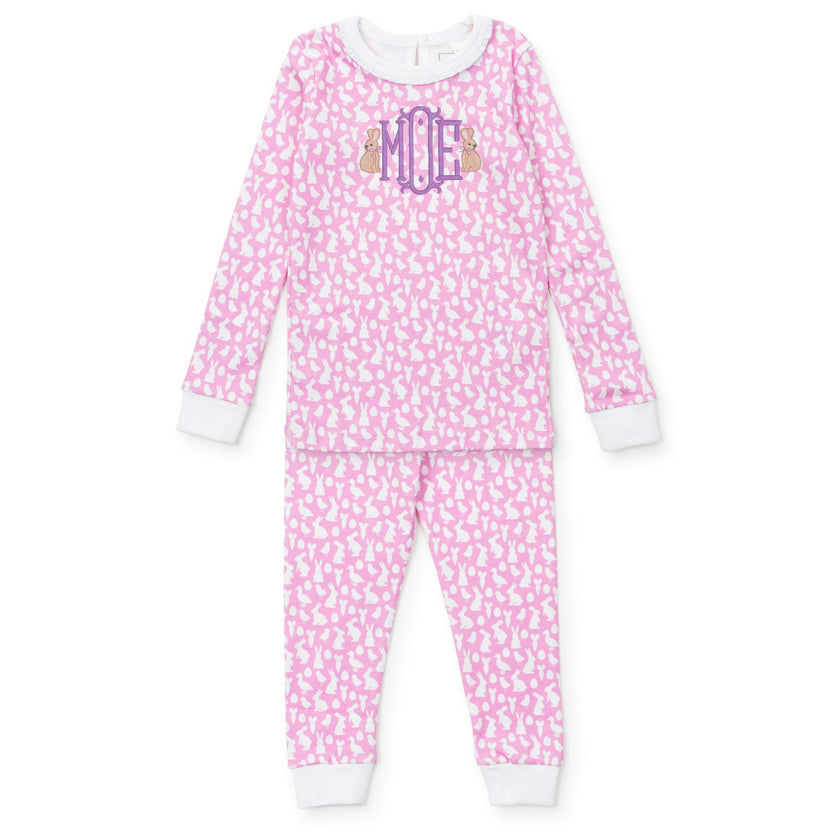 Ava Girls' Pajama Pant Set - Easter Time Pink