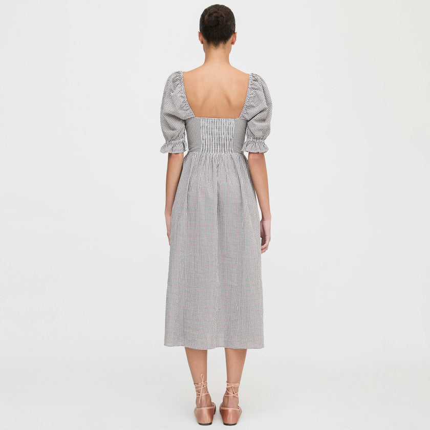 The Ophelia Dress - Chocolate Gingham