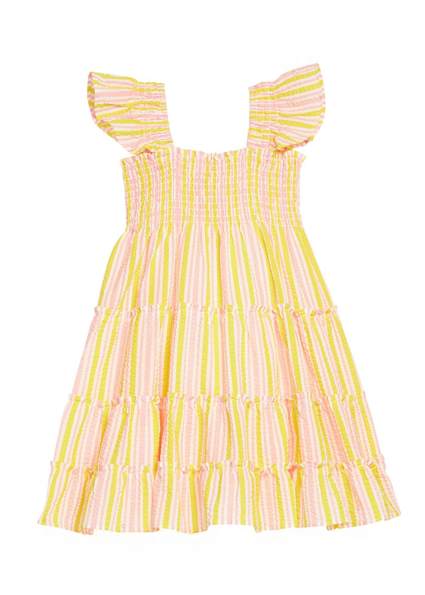 Twirl Dress - Buttercup Seersucker