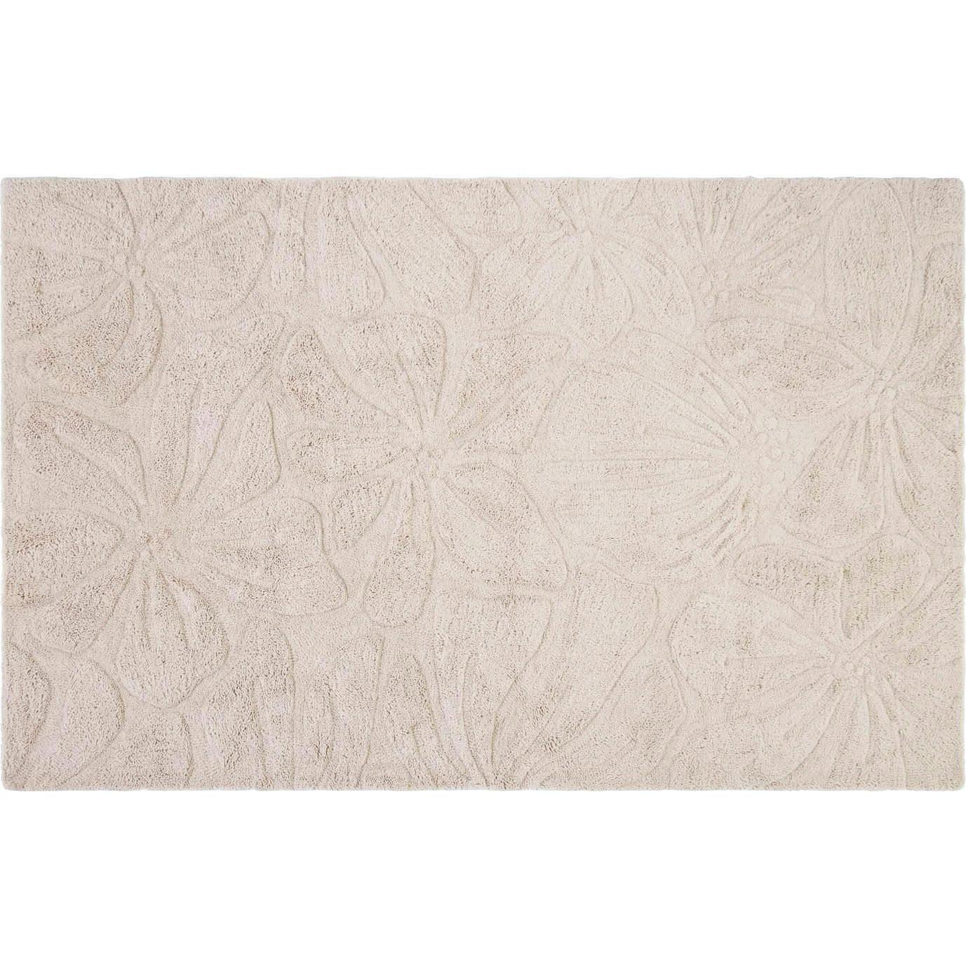 Floral Field Washable Wool Area Rug