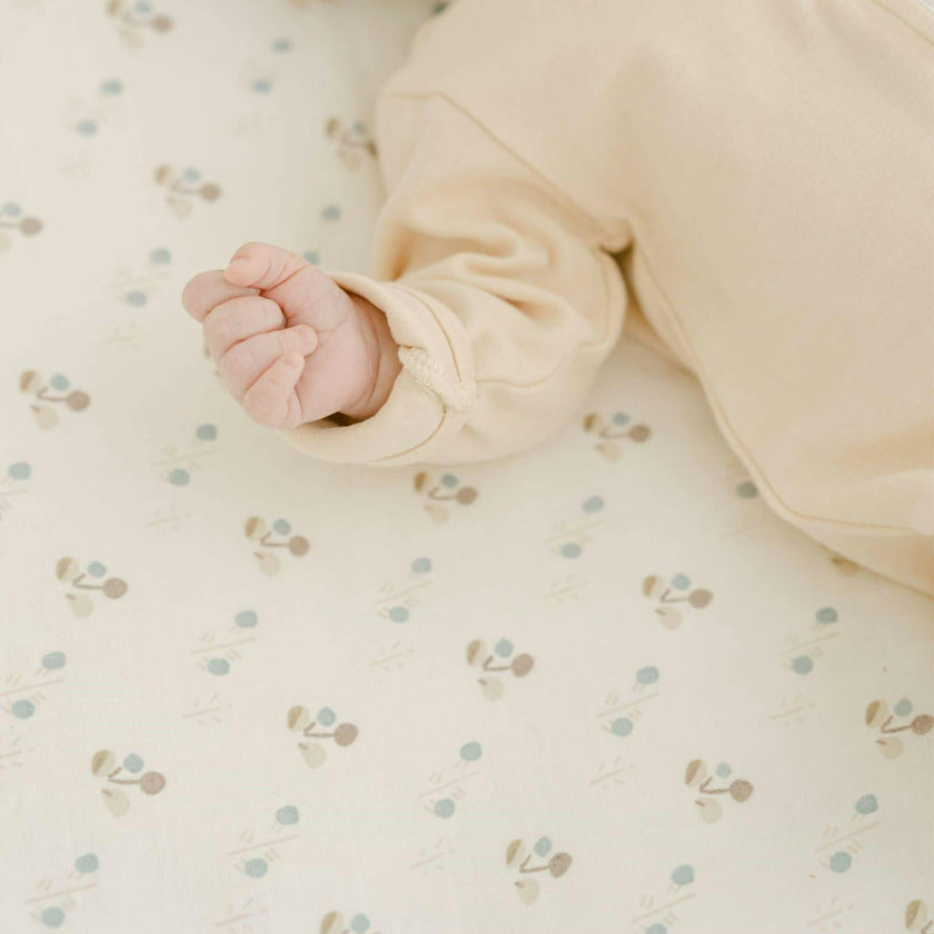 Organic Cotton Poppy Fitted Crib Sheet