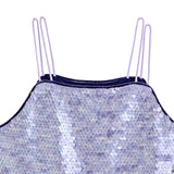 Lavender Anthea Sequin Ruffle Set
