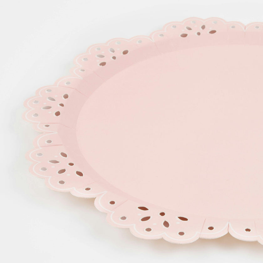 Broderie Anglaise Lace Multi Dinner Plates