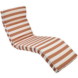 The Lounger Chair: Tierra Clay Stripe