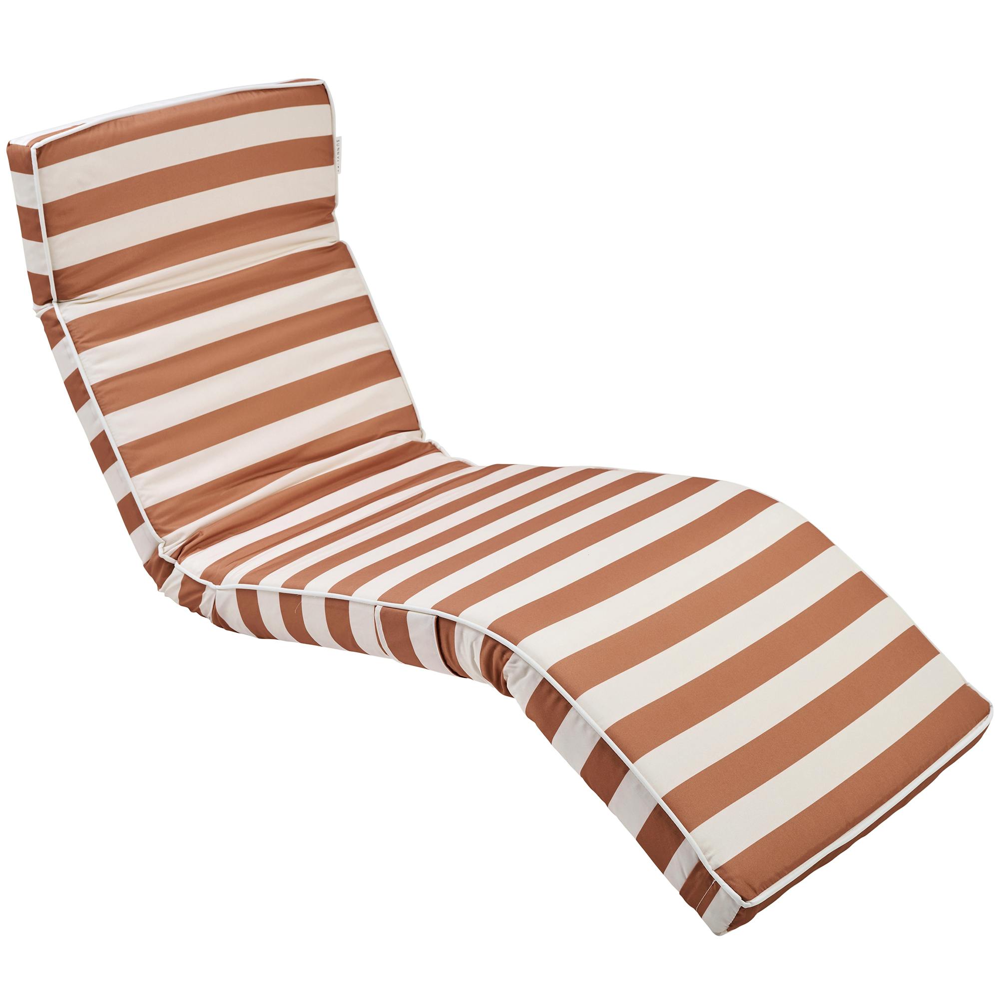 The Lounger Chair: Tierra Clay Stripe