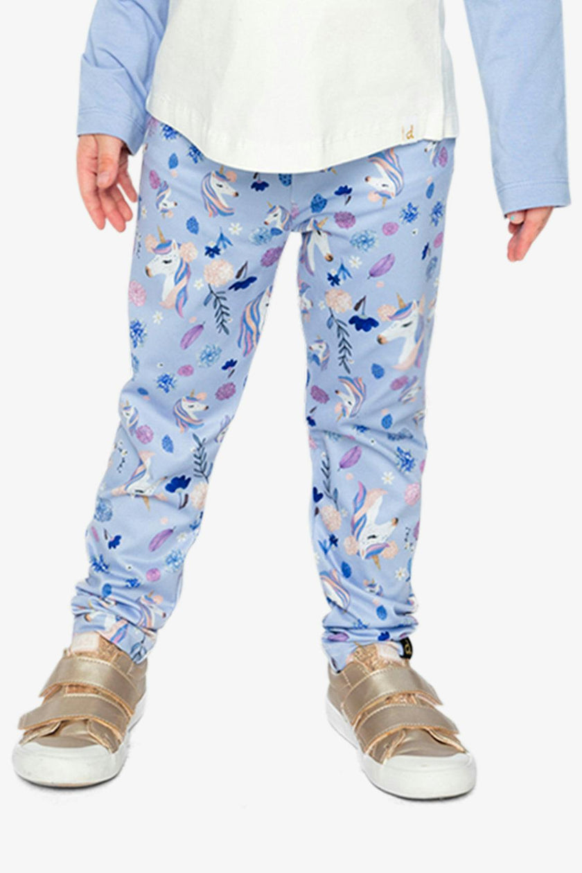 Printed Leggings Purple Unicorn Print