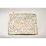 Apricot Meadow Timeless Floral Ruffle Zipper Pouch Lilac Vine Scroll