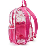 Packed Party Sweet Tart Pink Confetti Backpack Women's Fashion Shoulder Clear Book Bag; Trendy Confetti Look for Work and Travel (Pink - Sweet Tart)