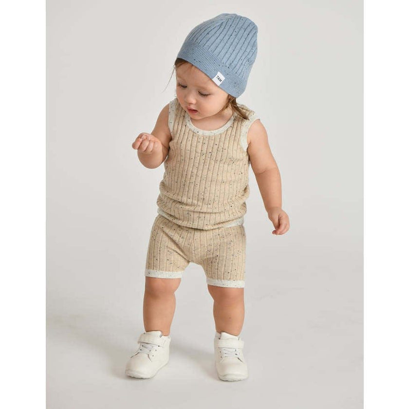 Baby Hug Me Ribbed Contrast Trim Tank Top