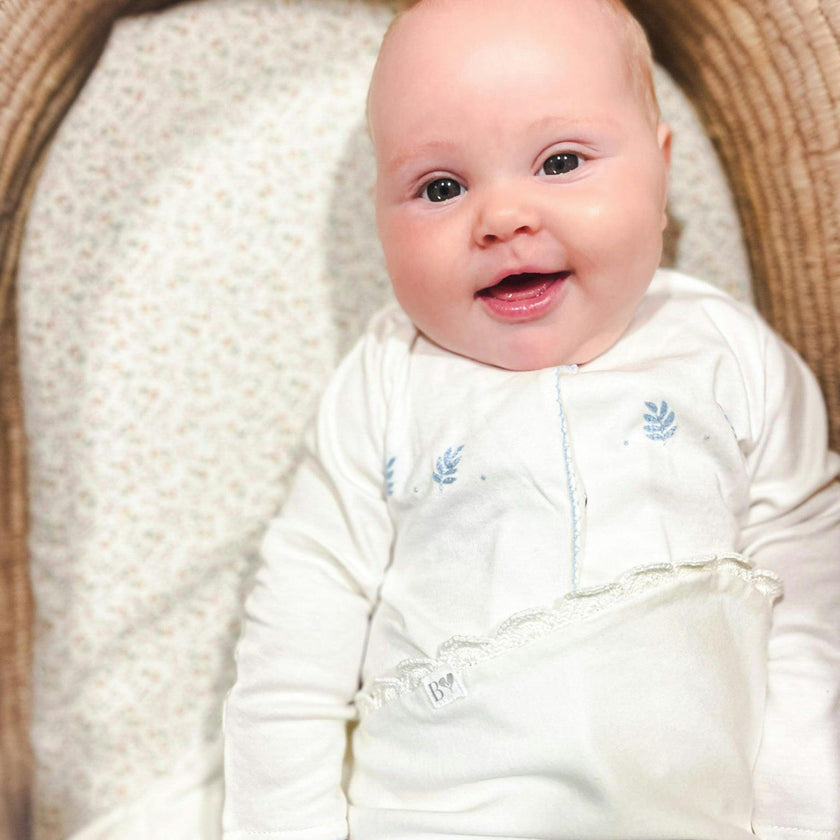 Organic Baby Boy Sleeper Gown 3 Pack
