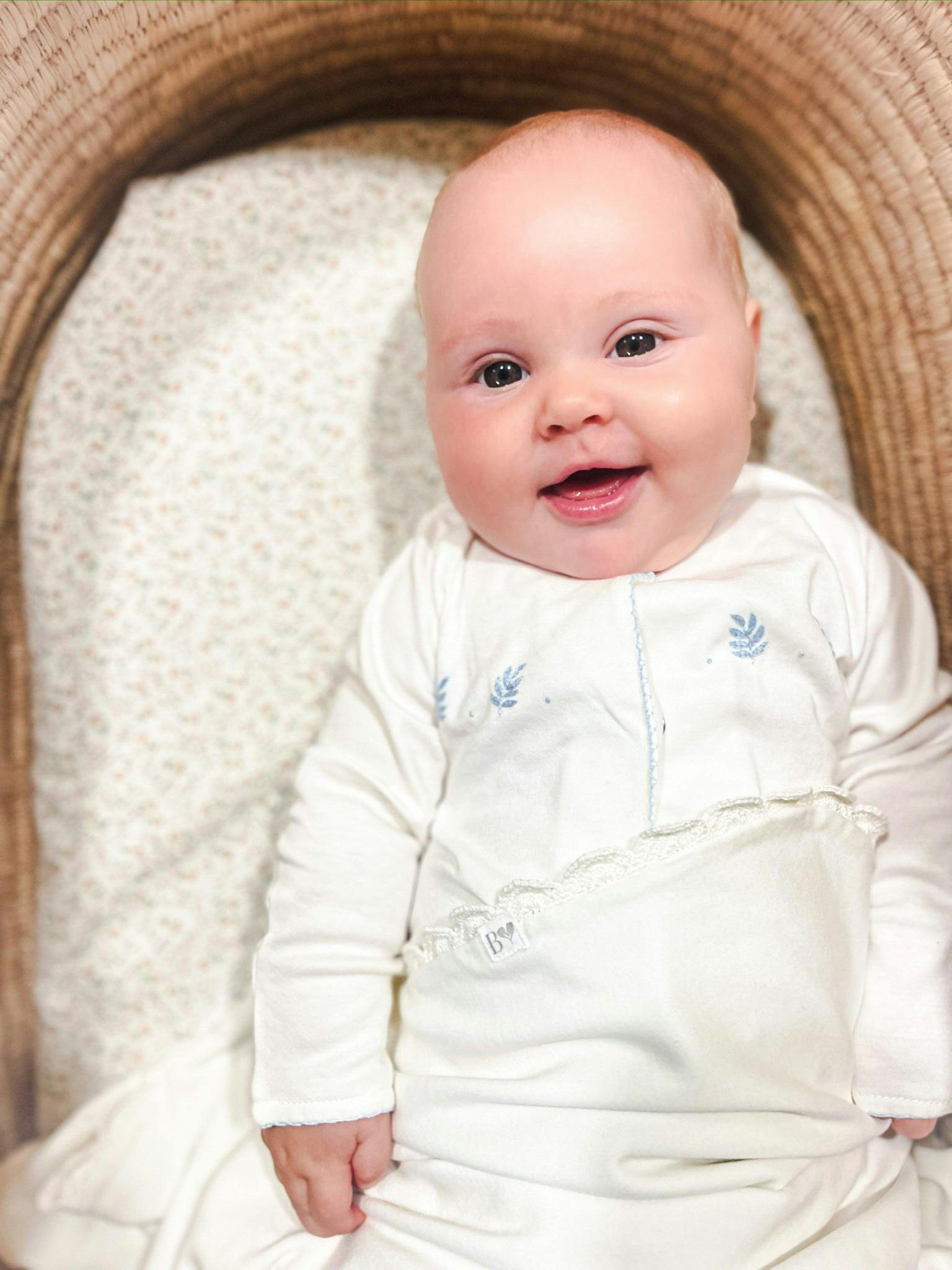 Organic Baby Boy Sleeper Gown 3 Pack