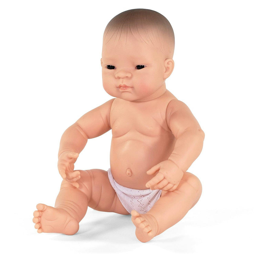 Newborn Baby Boy Doll - Asian - 15 3/4"