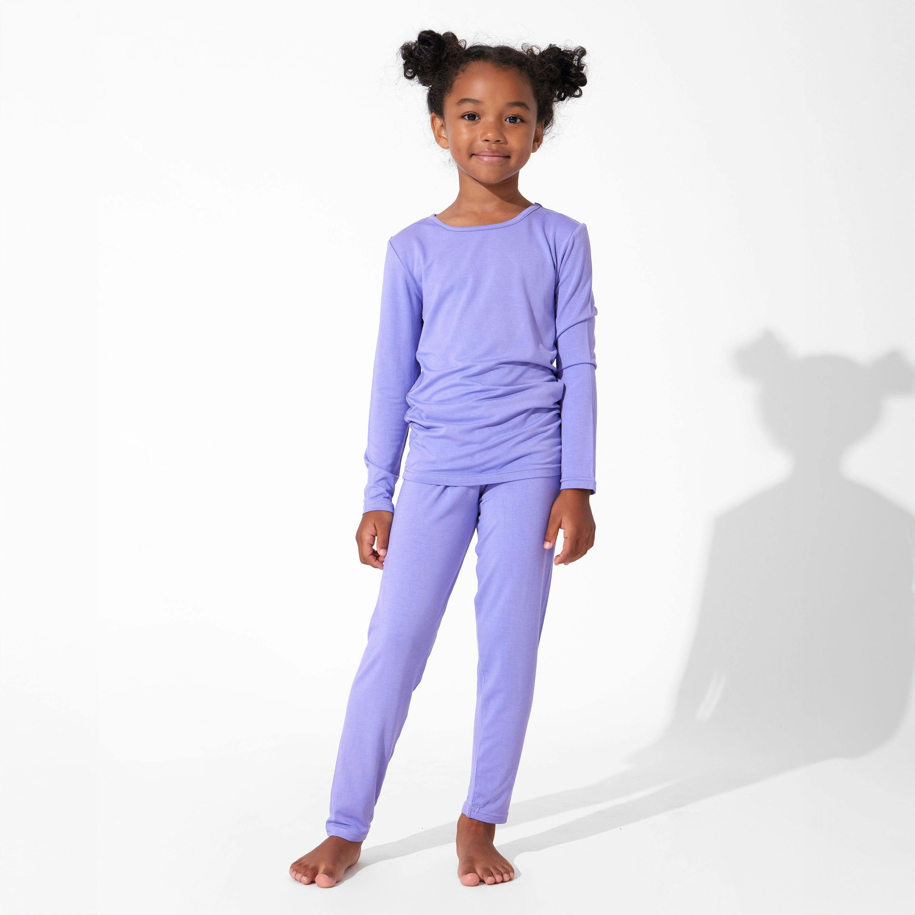 Poppin Purple Bamboo Kids Pajamas