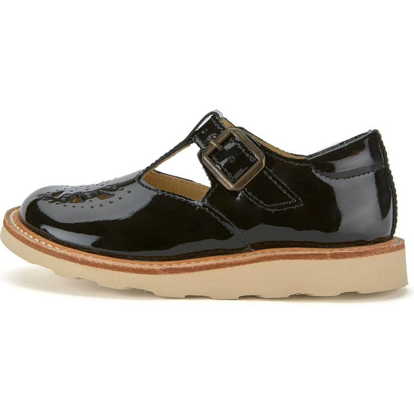 Rosie T-Bar Shoe Black Patent Leather, Black