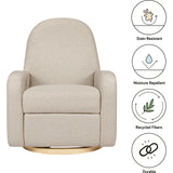 Nami Electronic Recliner & Swivel Glider Recliner With USB Port