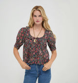 The Camri Top -  Jacobean Sprig