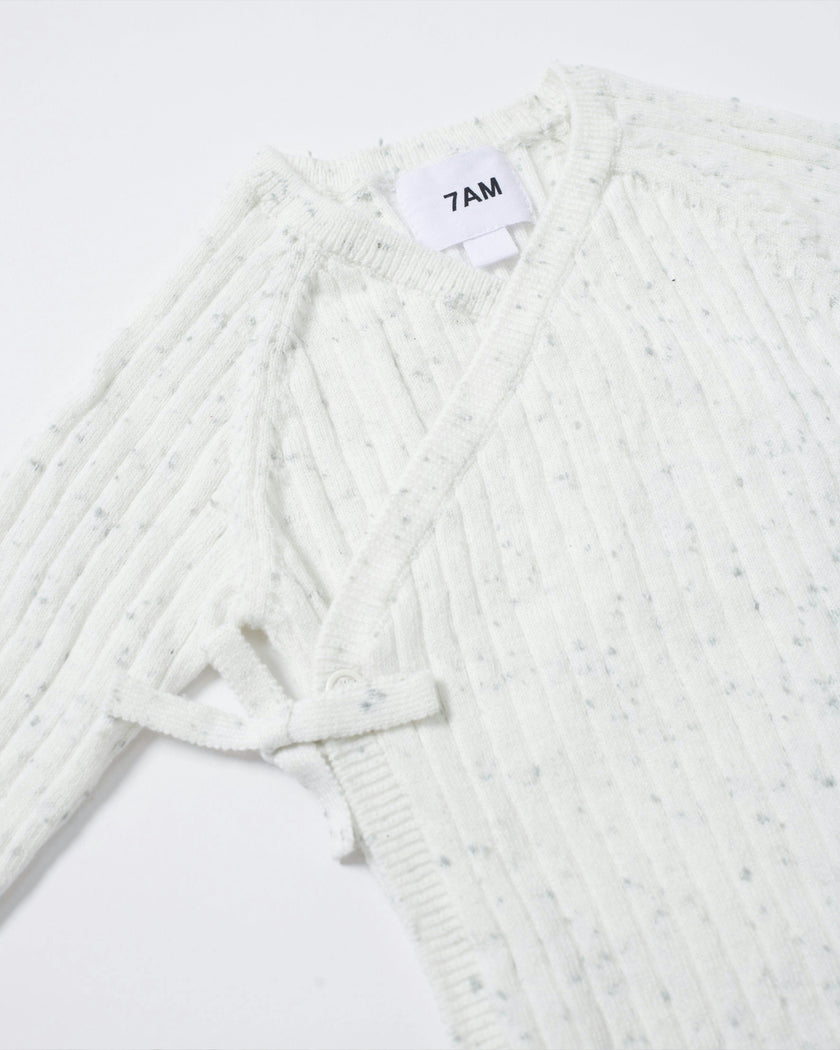 Cotton Wrap Top - Ribbed