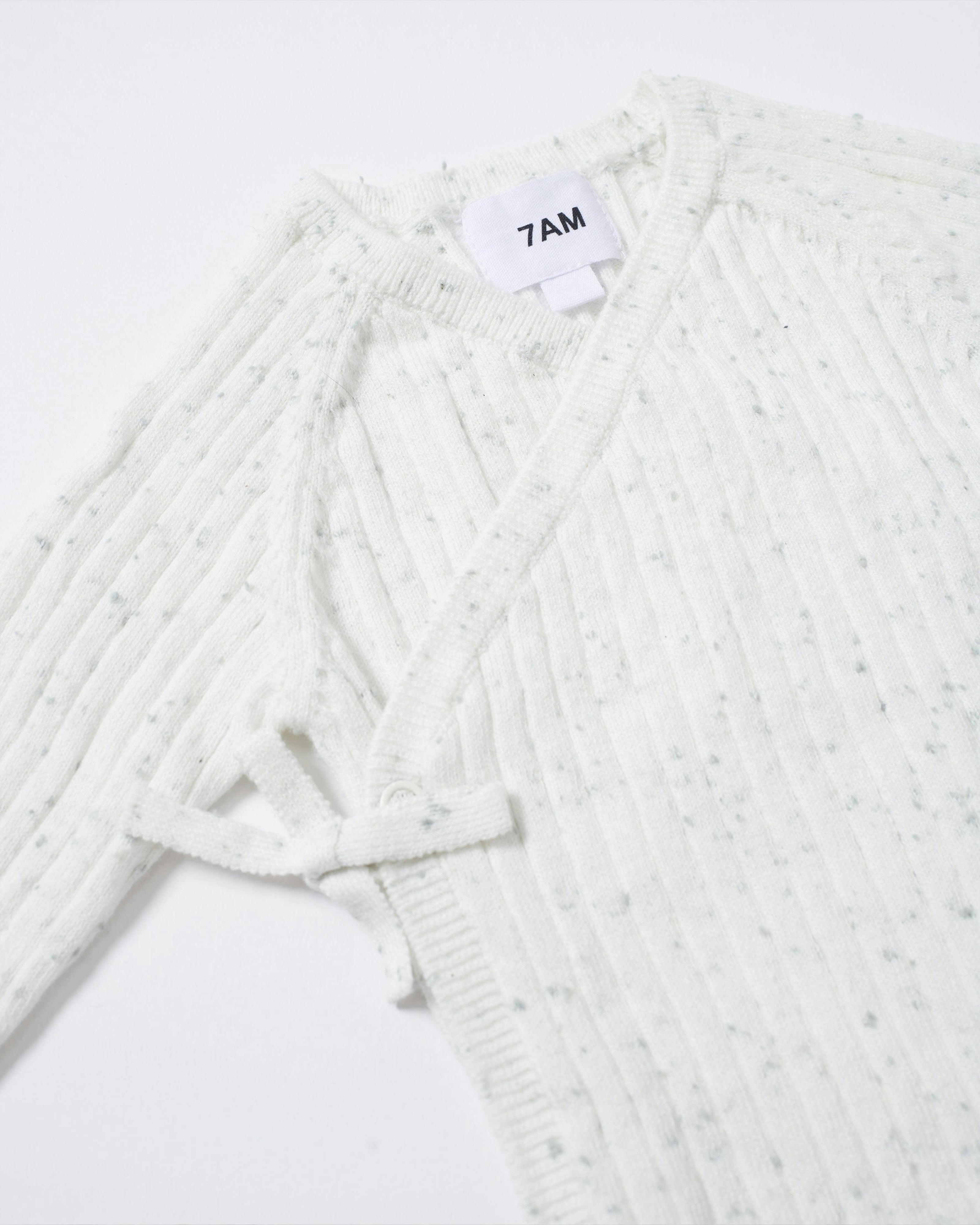 Cotton Wrap Top - Ribbed