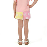 Girls Colorblocked Terry Short | Pink Floral