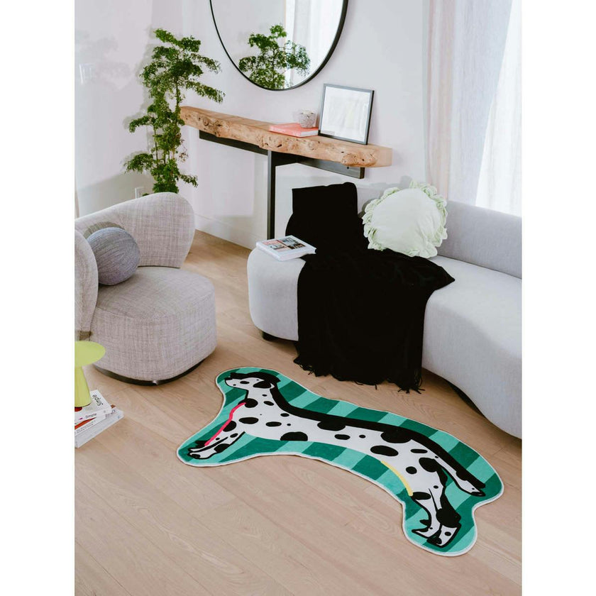 Irregular Shaped Dog Runner Rug by Lu Yang