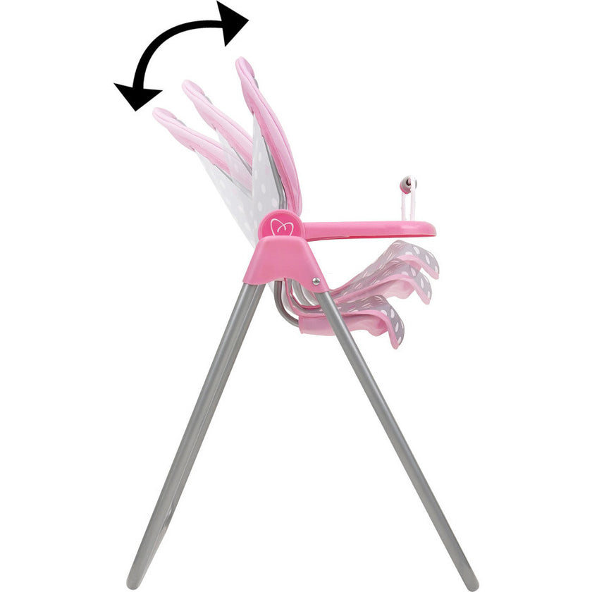 Cotton Candy Pink Doll Highchair - Pink