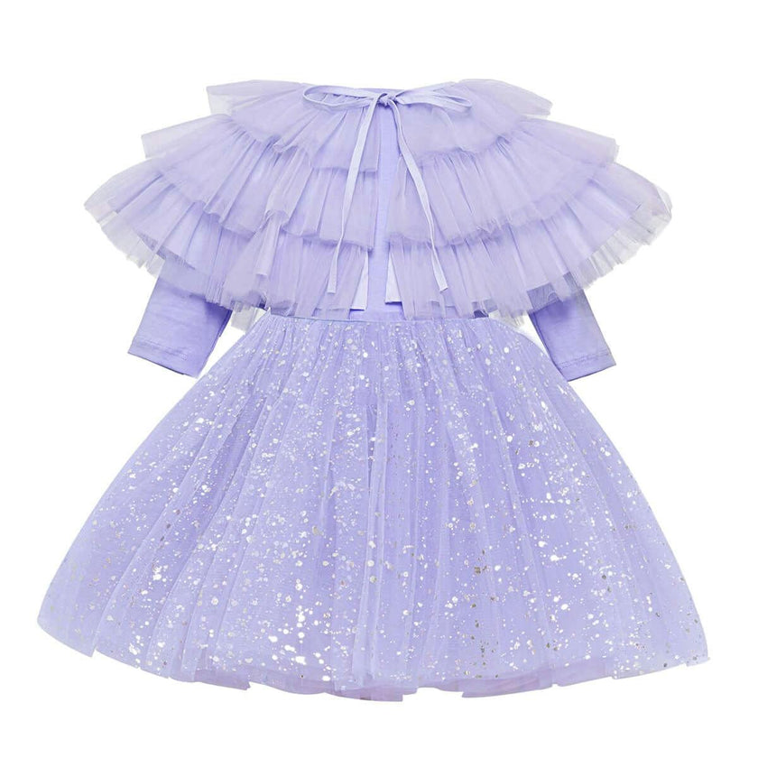 Shiny Lilac Dress Set