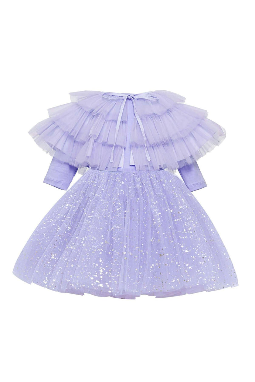 Shiny Lilac Dress Set