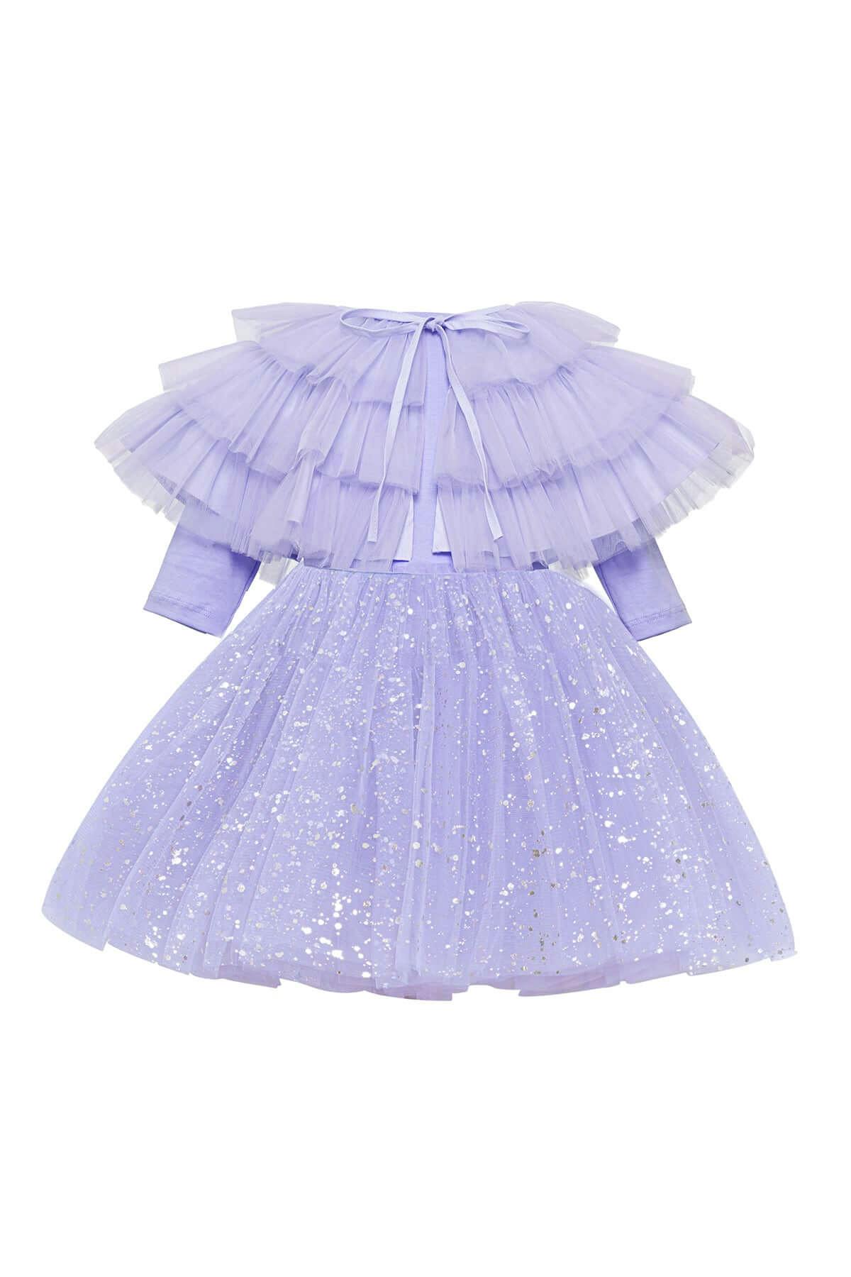 Shiny Lilac Dress Set