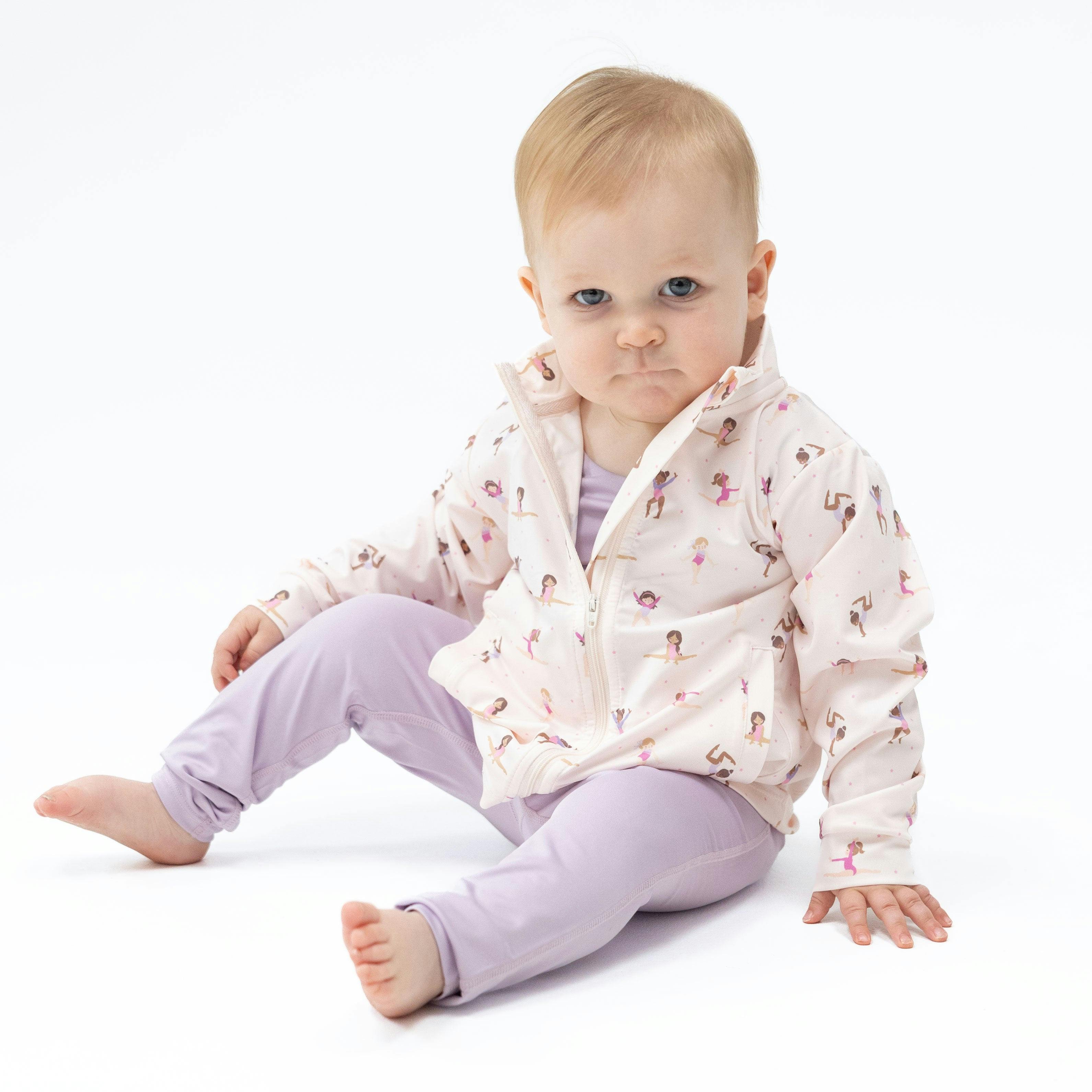 Tiny Tumblers Activewear - Mock Neck Active Jacket