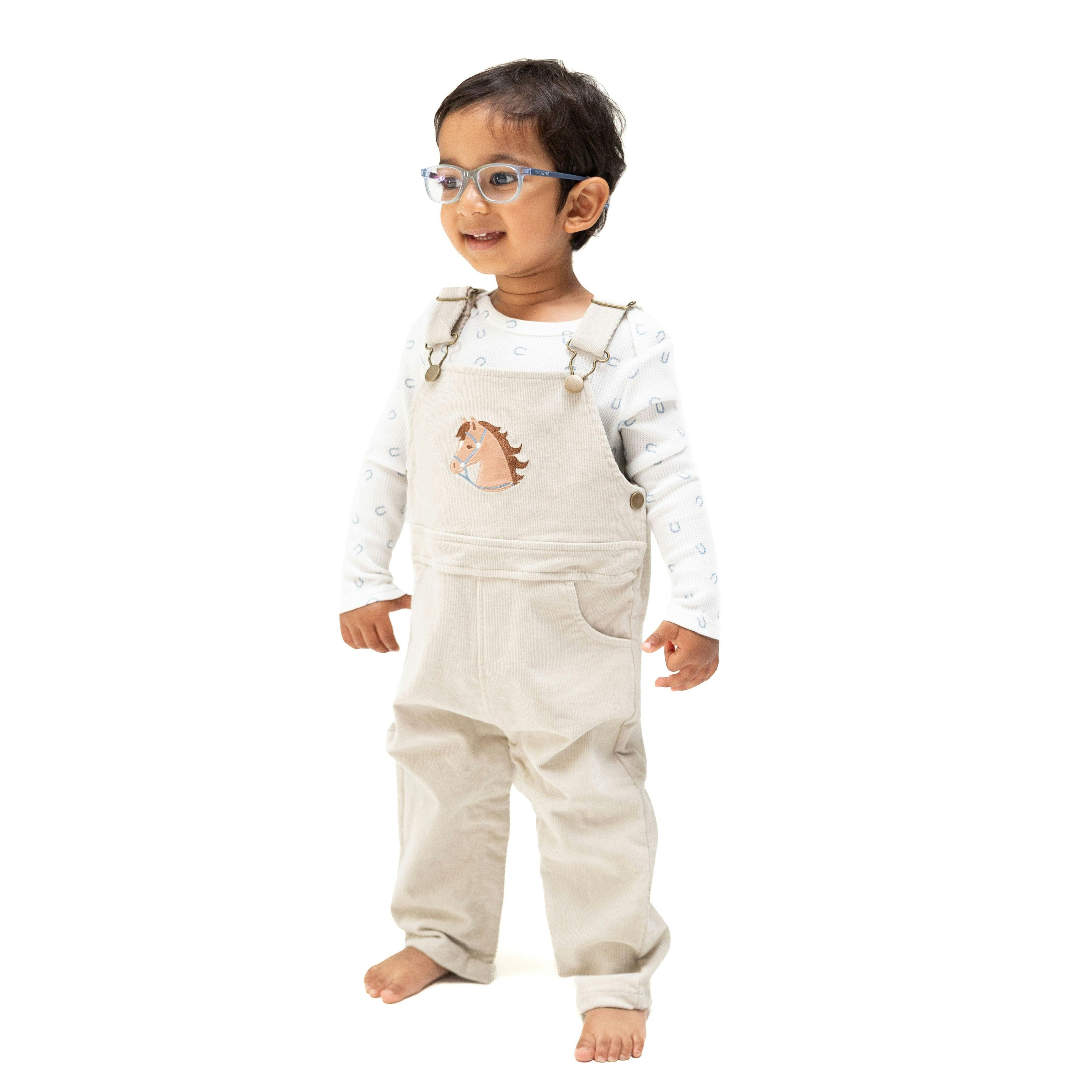 Peyote - Uni Old School Overall with Horse Applique