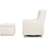 Adrian Swivel Glider with Storage Ottoman