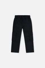 Twill Pants With Cargo Pockets Dark Blue
