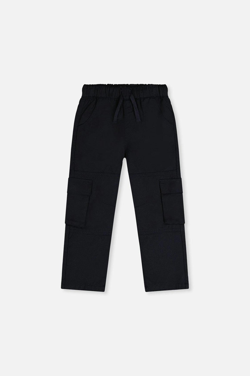 Twill Pants With Cargo Pockets Dark Blue