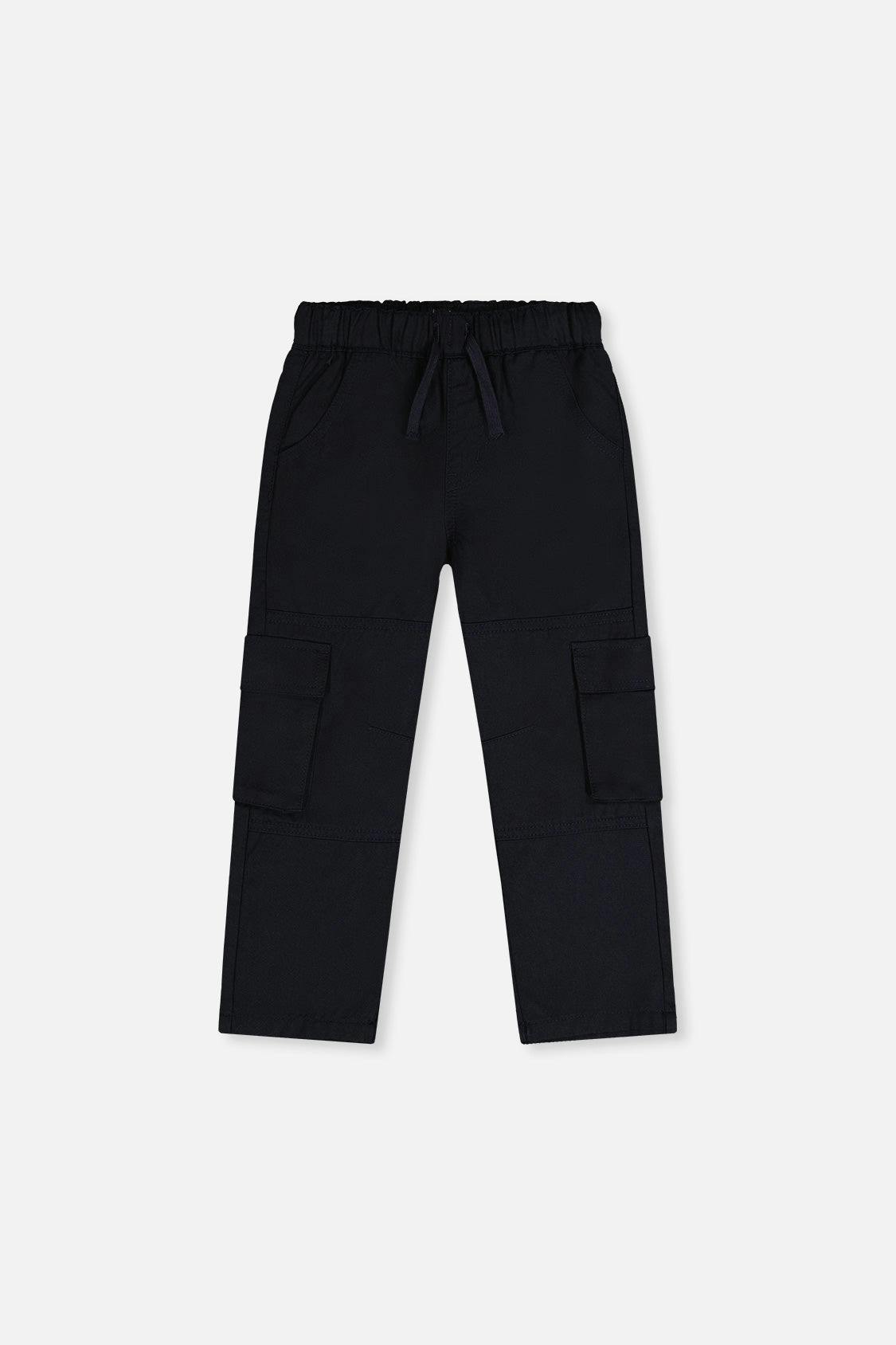 Twill Pants With Cargo Pockets Dark Blue