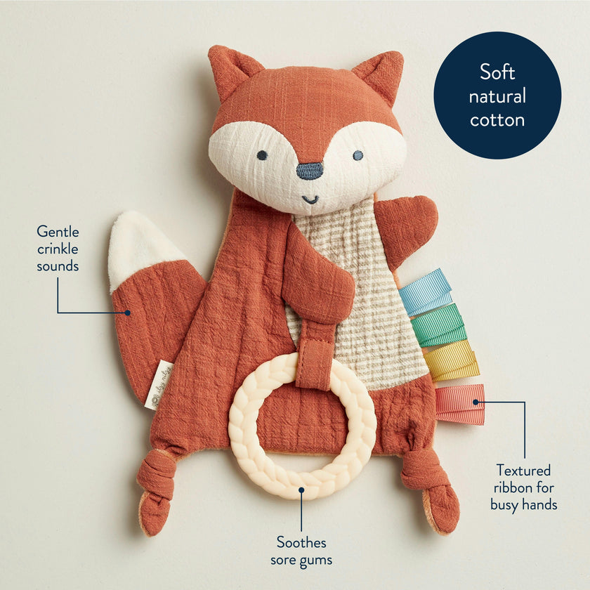 Bitzy Crinkle™ Sensory Crinkle Pal Fox