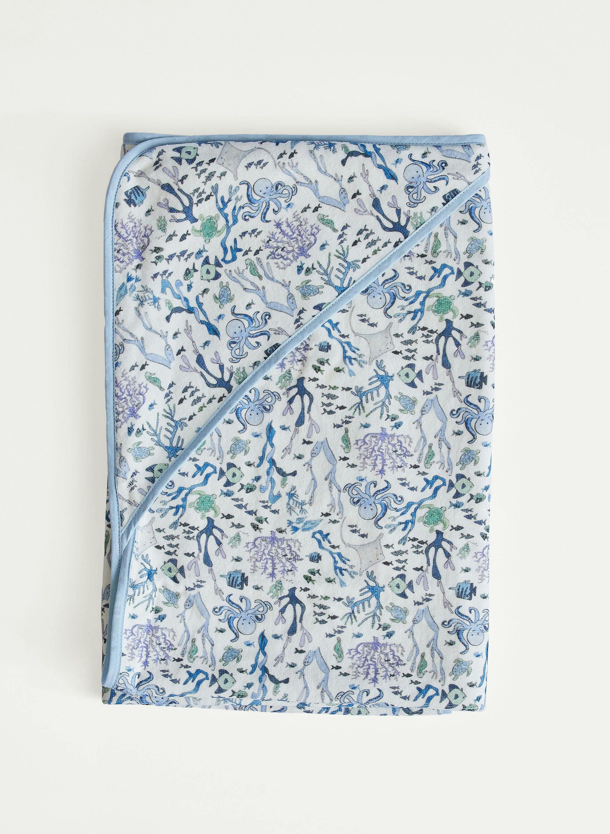 Hooded Bath Towel - Coral Reef