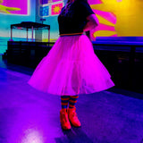 Jr Star Adult Long Pink Glow Skirt