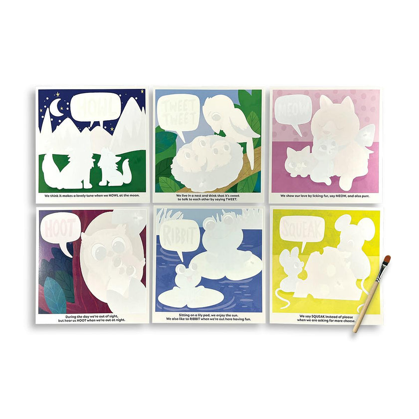 Water Amaze Water Reveal Boards - Baby Animals - 12 Boards