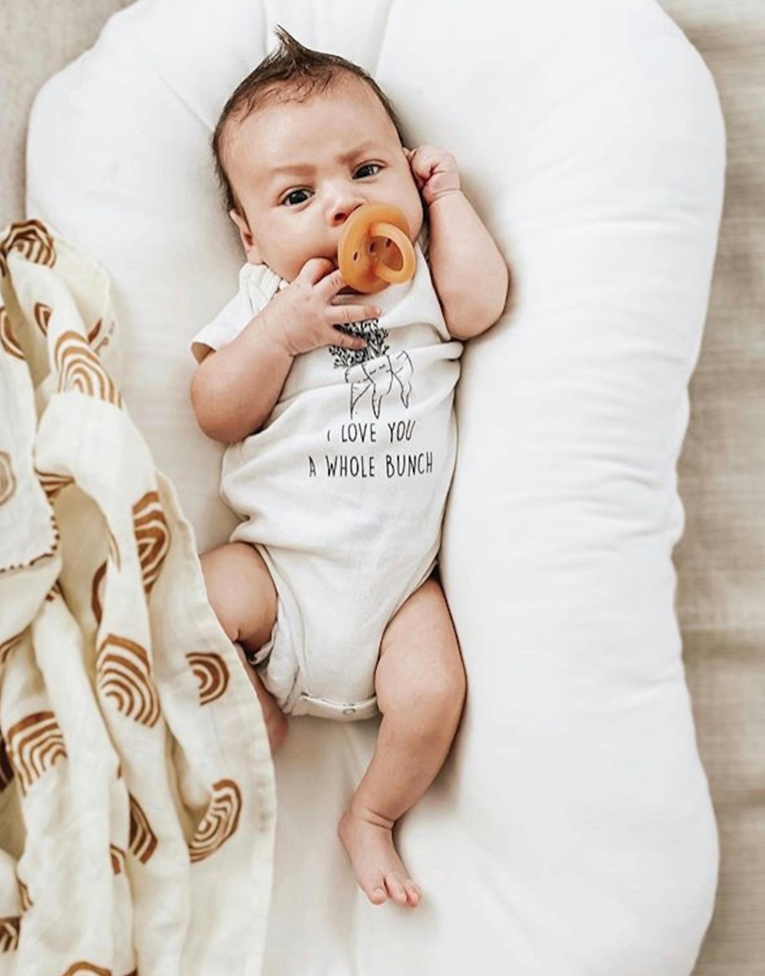 I Love You a Whole Bunch Organic Baby Bodysuit