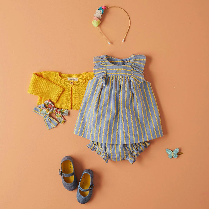 Ruffle Sleeveless Baby Dress Set