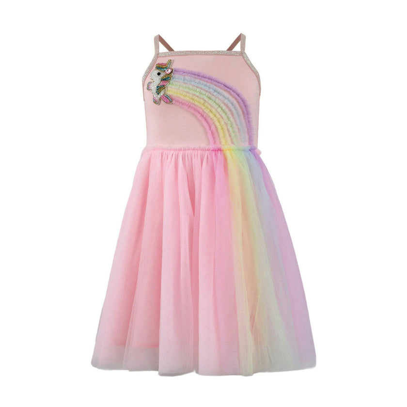 Unicorn Rainbow Tulle Dress