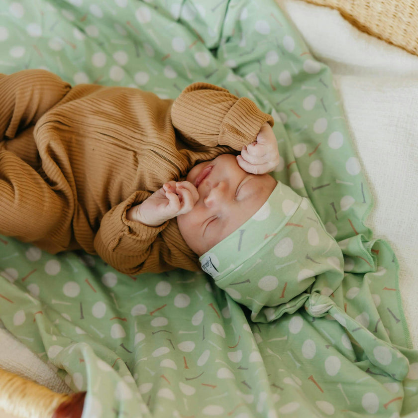 Knit Swaddle Blanket - Bogey