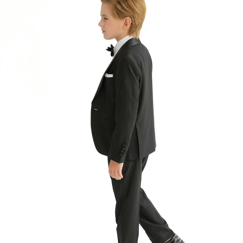 Black Shawl Lapel Wool Suit