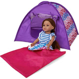 Sophia's Camping Tent and Sleeping Bag Playset for 18' Dolls, Multi