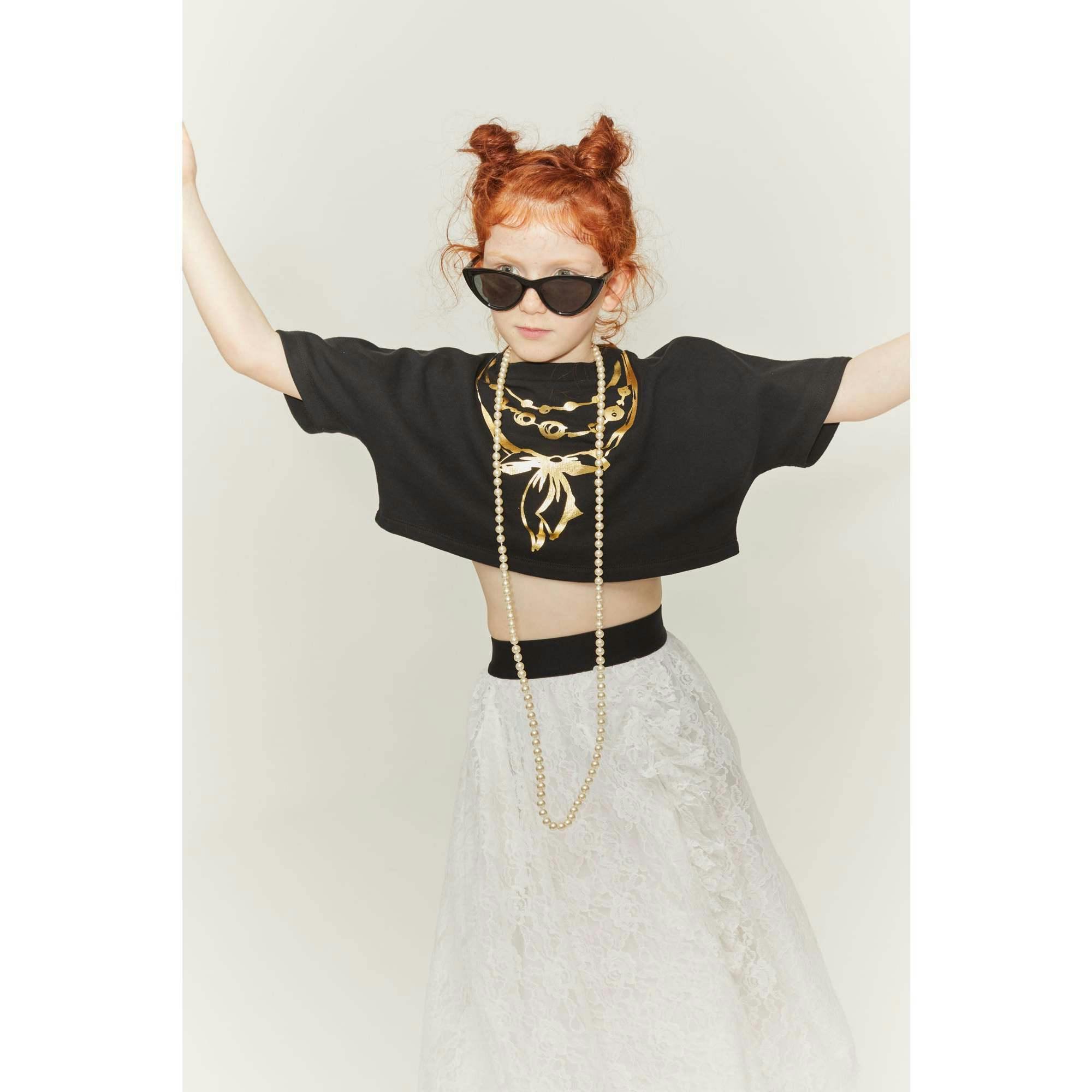 Jewelry Crop Sweatshirt